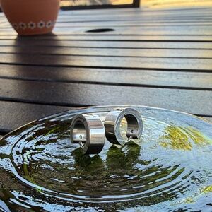 Silver Hoop Earrings